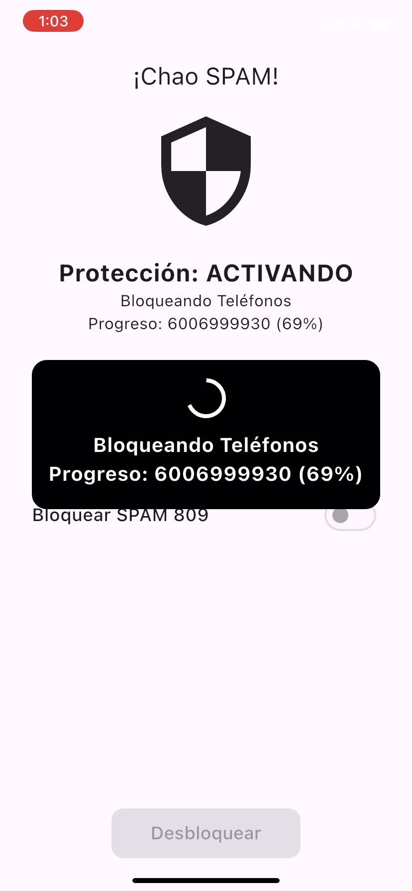 ChaoSPAM - Activar bloqueo de llamadas 600 y 809 en iPhone
